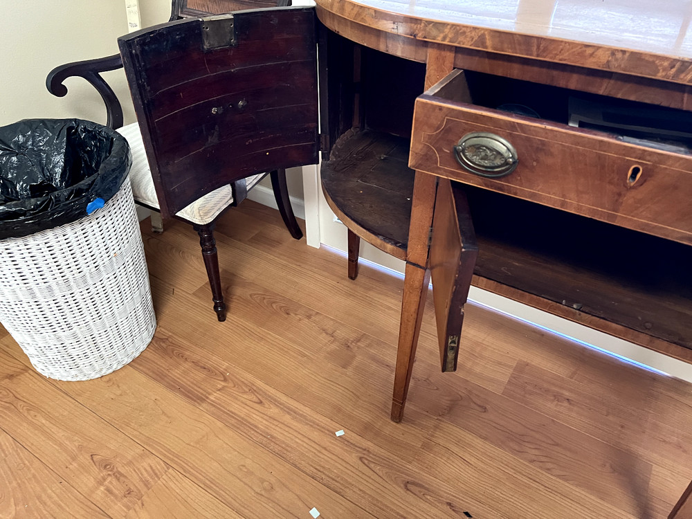 Antique Hepplewhite sideboard / server - inlaid mahogony