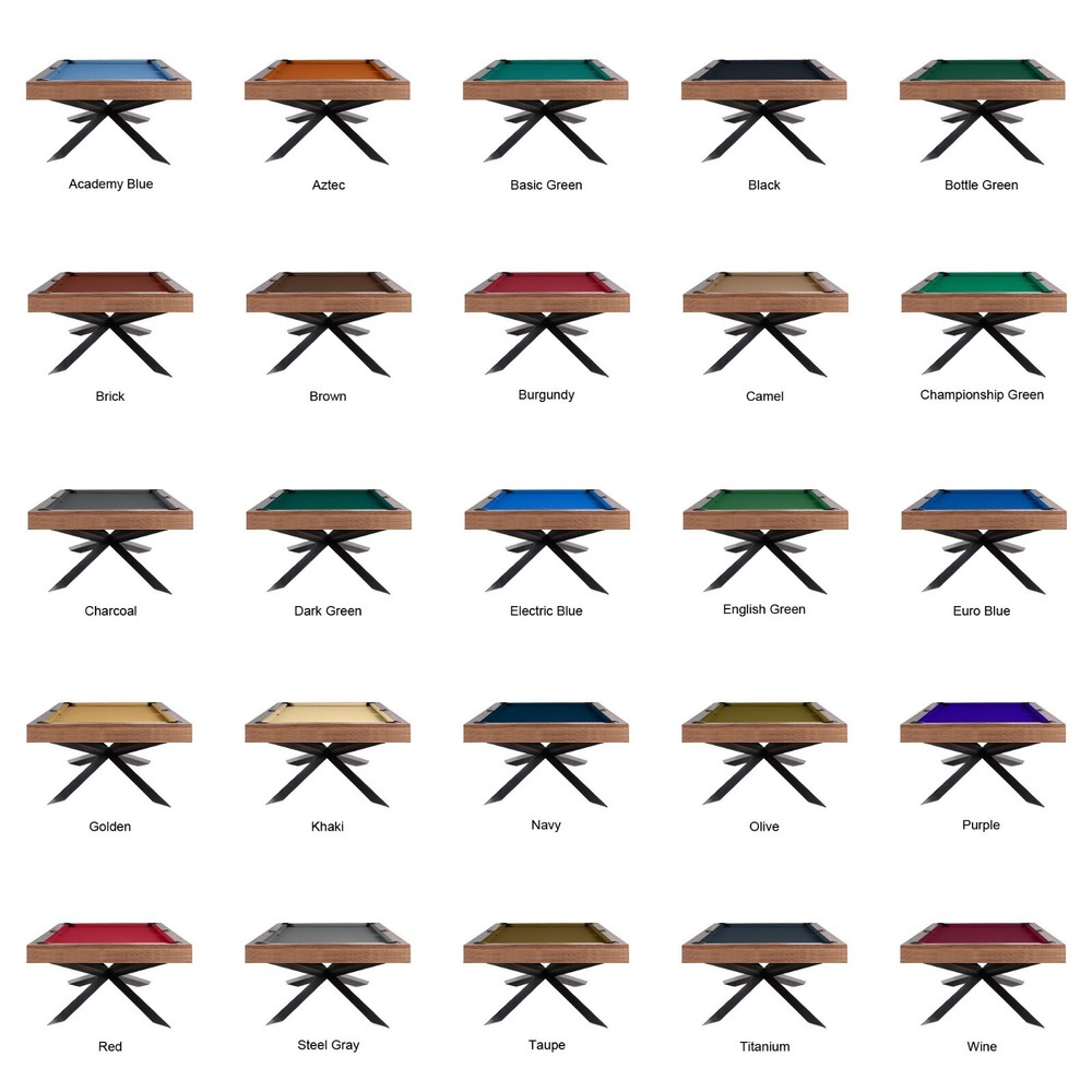 Playcraft Astral 8' Slate Pool Table, Walnut