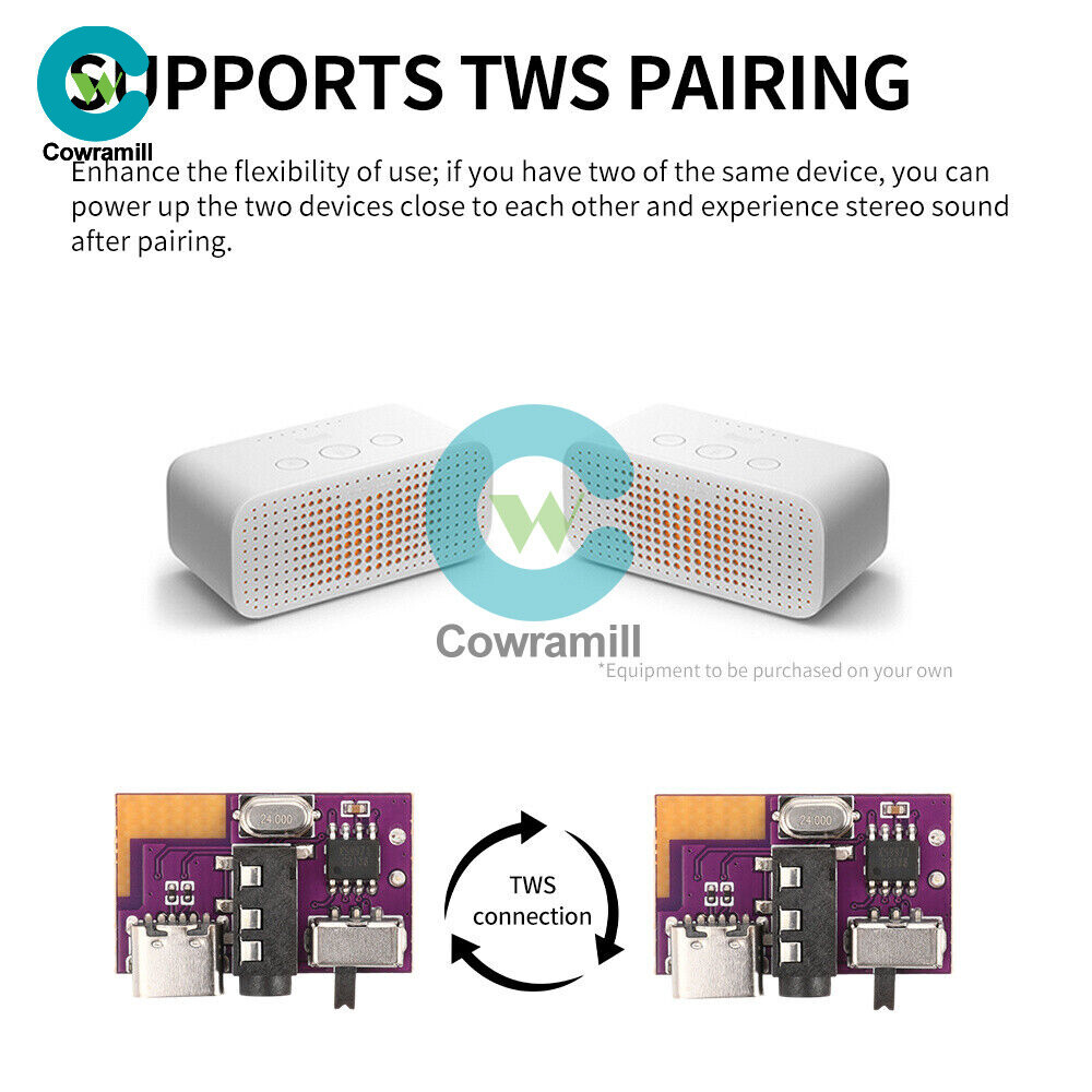 DC3.5V-5V 5W Mono Audio Amplifier Board MP3 TWS Bluetooth Decoding Board Module