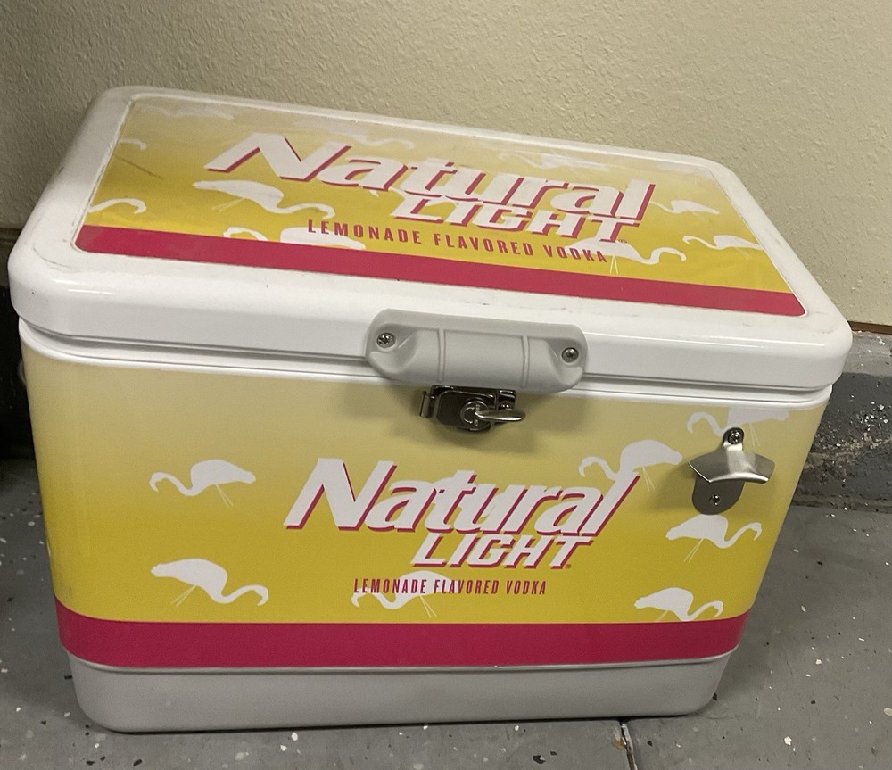 Natural Light Lemonade Flavored Vodka branded cooler