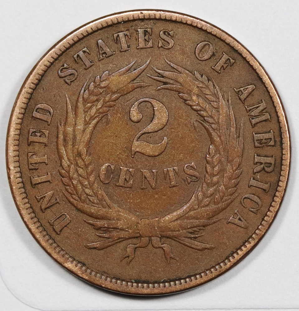 1870 2 Cent Piece. VF. 207412