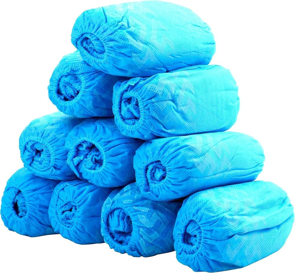 Disposable Shoe Covers, Slip-Resistant Booties, Heavy-Duty, Waterproof, Elast...