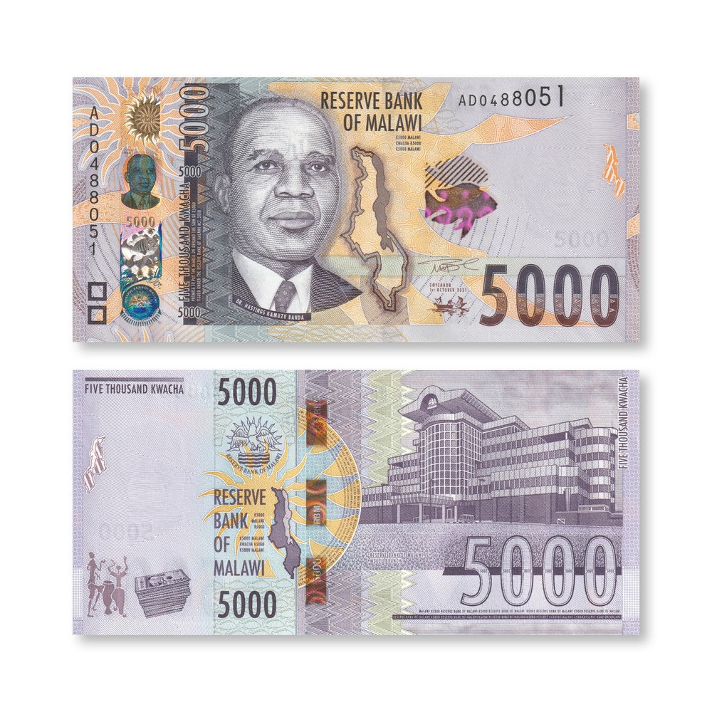 Malawi 5000 Kwacha, 2021 (2022), B165a, UNC
