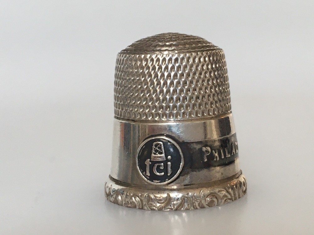 Silver SIMMONS TCI Convention 1984 Philadelphia Thimble