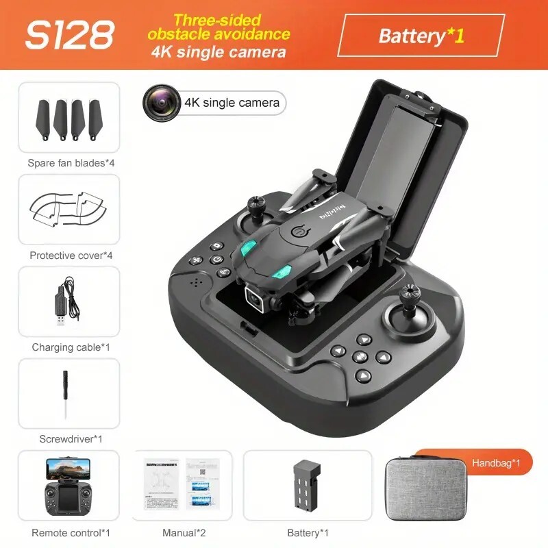 Mini Drones With 4K HD Dual Camera. WIFI Camera Foldable Quadcopter.
