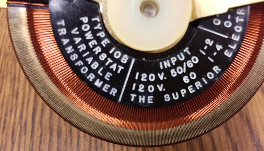 Superior Electric 10B Powerstat Variable Transformer