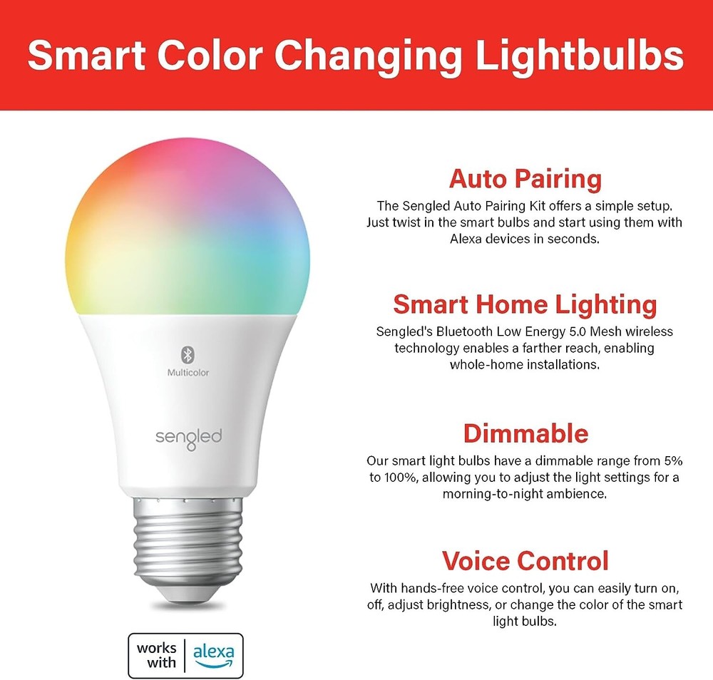 SENGLED Smart Lighting and Plugs Bundle Alexa/Voice Control LED