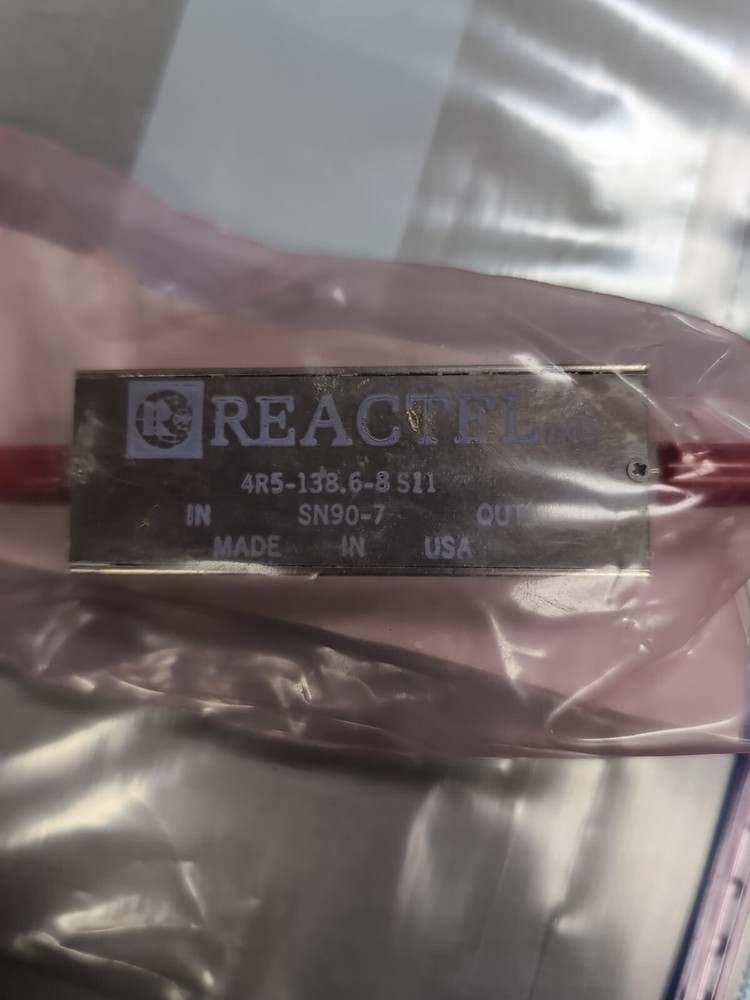 REACTEL 4R5-138.6-8 S11 LOWPASS FILTER