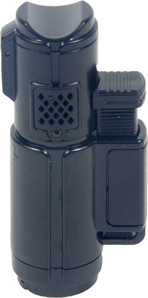 4 PACK Triple Jet Torch Lighter Adjustable Flame W/ Cigar Puncher Cap Hold Solid