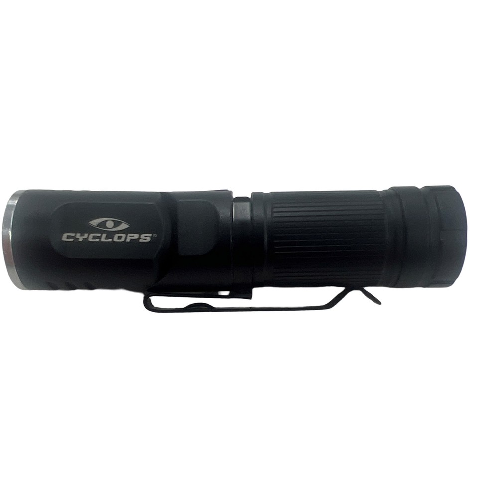 Cyclops 400-lumen pocket-sizedrechargeableflexible flashlight with rotating head