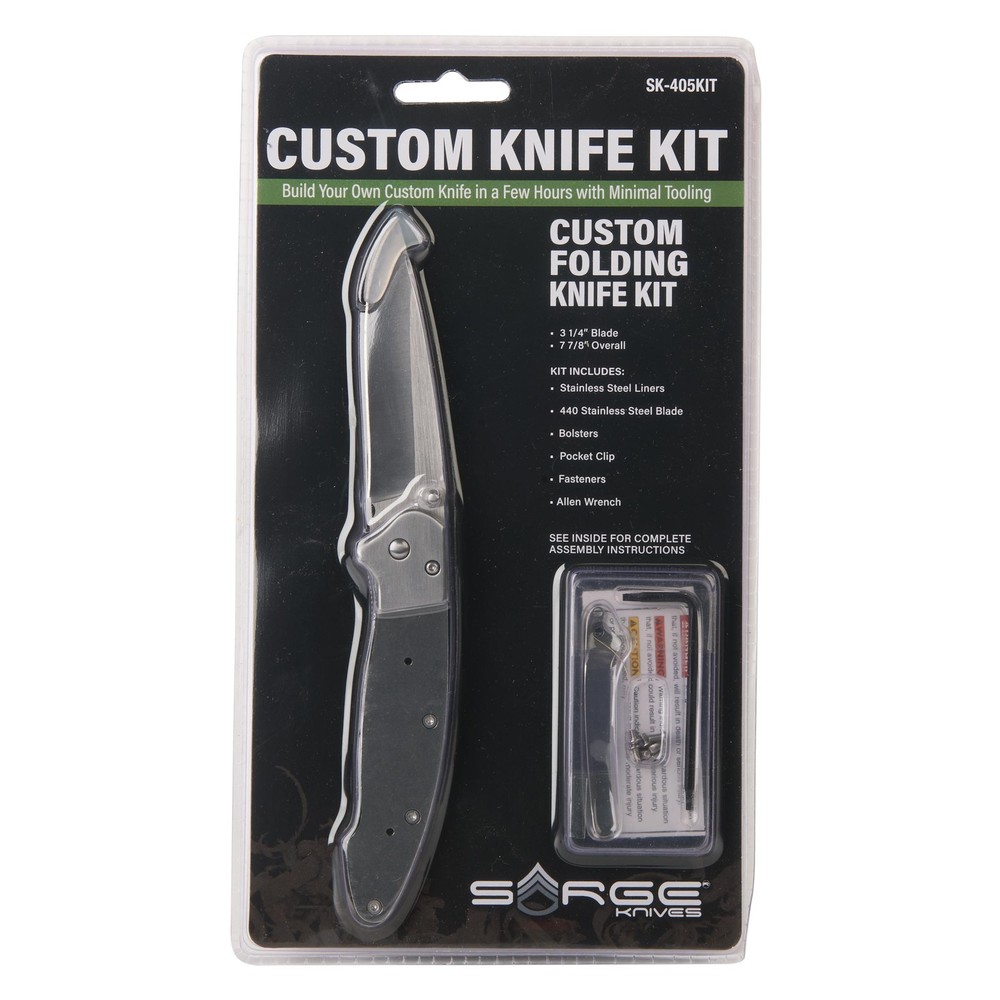 Sarge Liner Lock Folder-Blade Kit 3-1/4" Closed