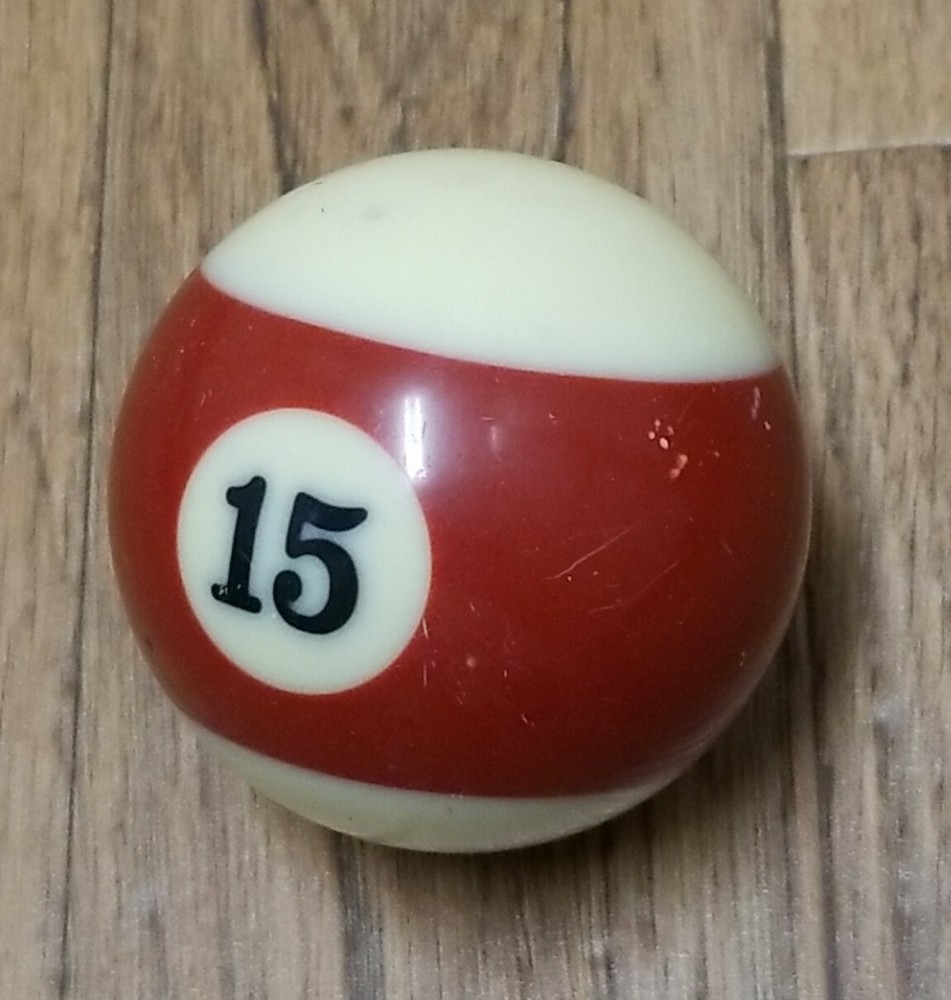 Vintage Replacement Ball 2 1/4" Belgium Pool Billards Stripe # 15