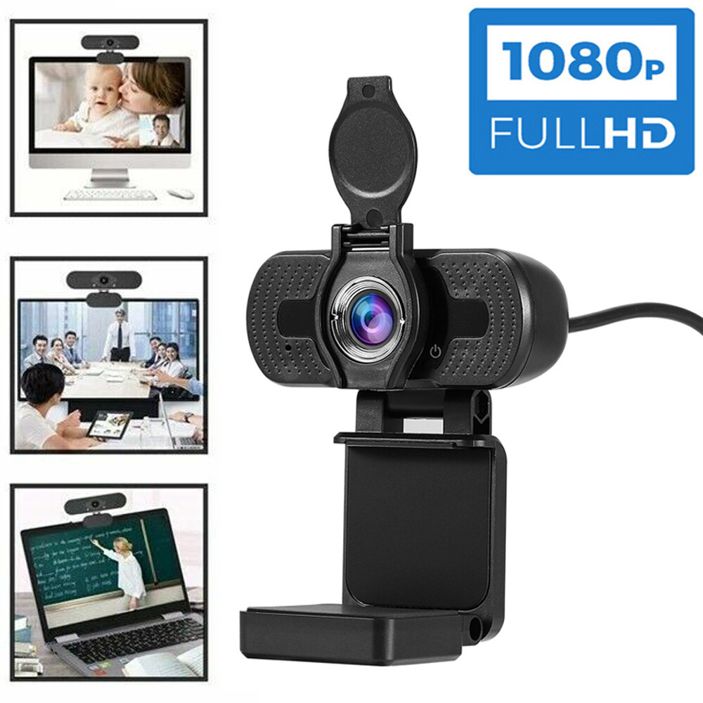 1080P Full HD USB Webcams for PC Desktop & Laptop Web Camera with Microphone