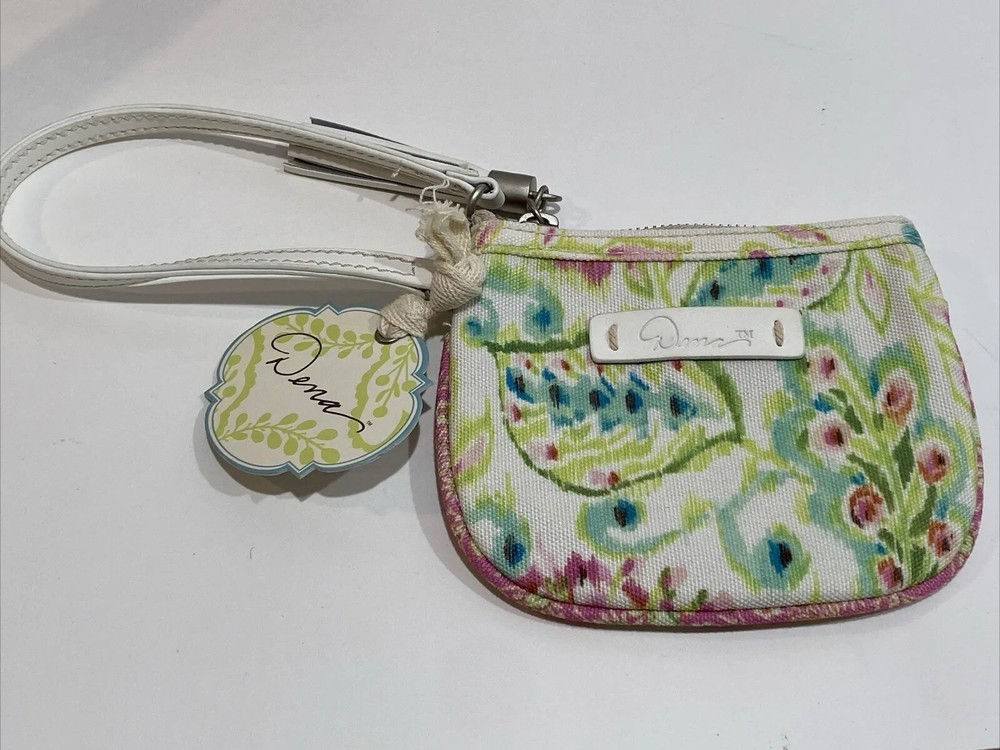 Dena ID Small Wallet While Floral