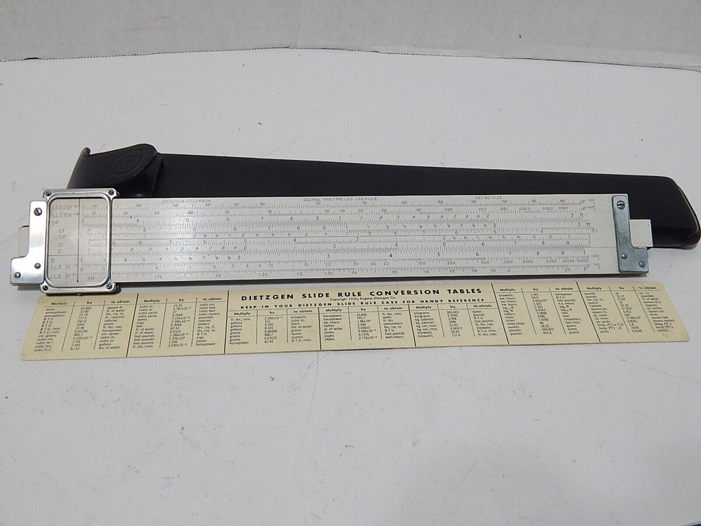 DIETZGEN POLYMATH 1733 TRIG LOG RULE