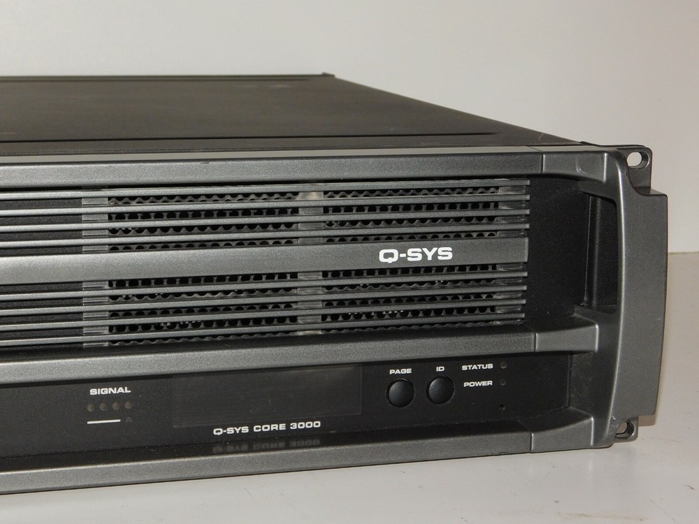 QSC Q-Sys Core 3000 Digital Audio Processor Sound System Amp Monitor Controller