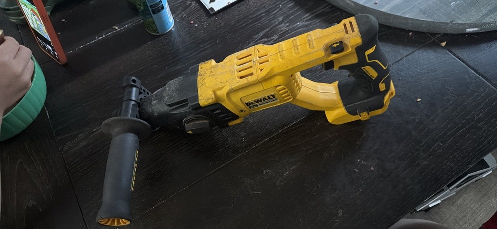 DEWALT SDS-Max Cordless Hammer Drill Yellow with Auxiliary Handle