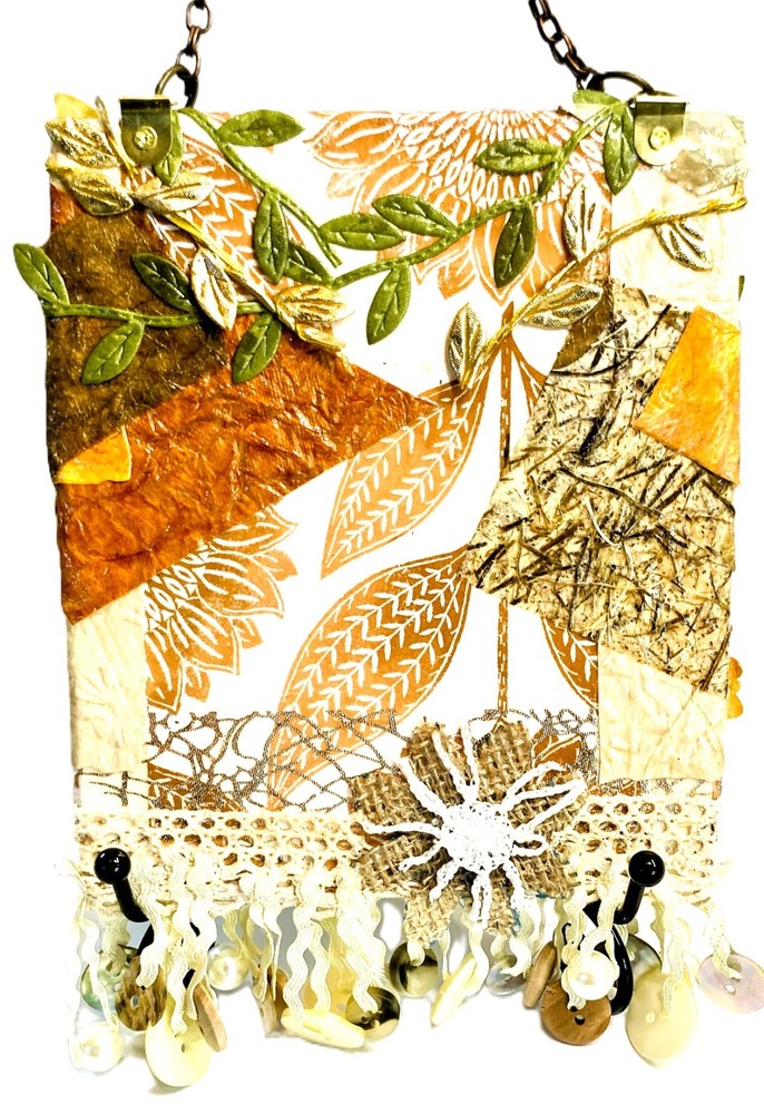Unique Mixed Media Hanging Art Boards