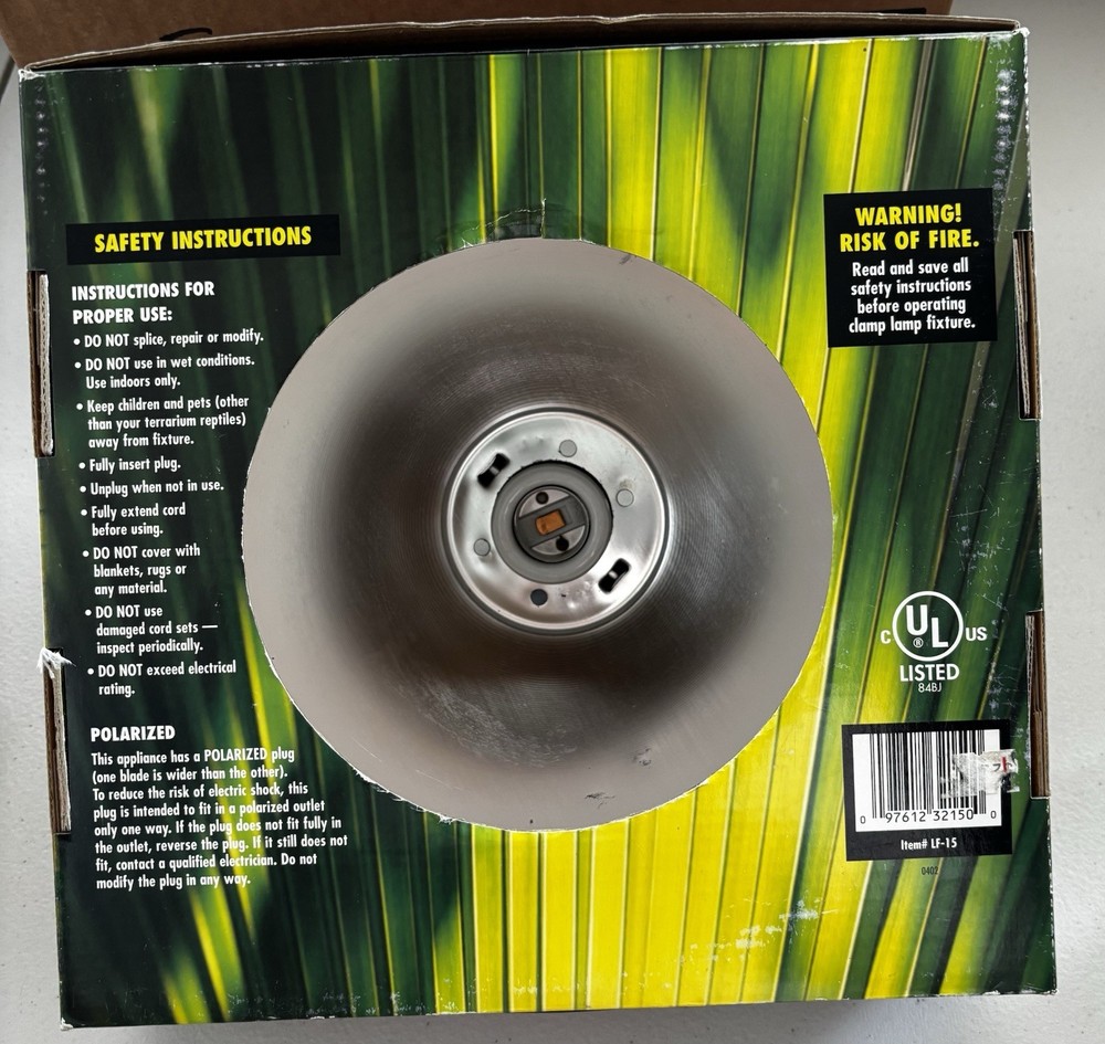 Zoo Med Deluxe Porcelain 10” Brooder Lamp