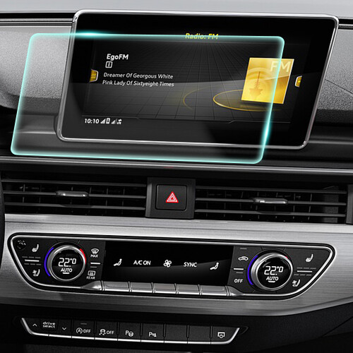 Crystal Clear Screen Protector for 2019 Audi S4 Vehicle Navigation