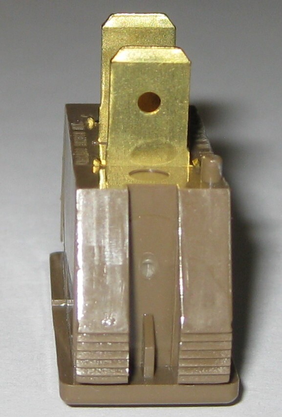 Red Rectangular Panel Mount Indicator Light - 125V - 0.25" Terminals - Chicago