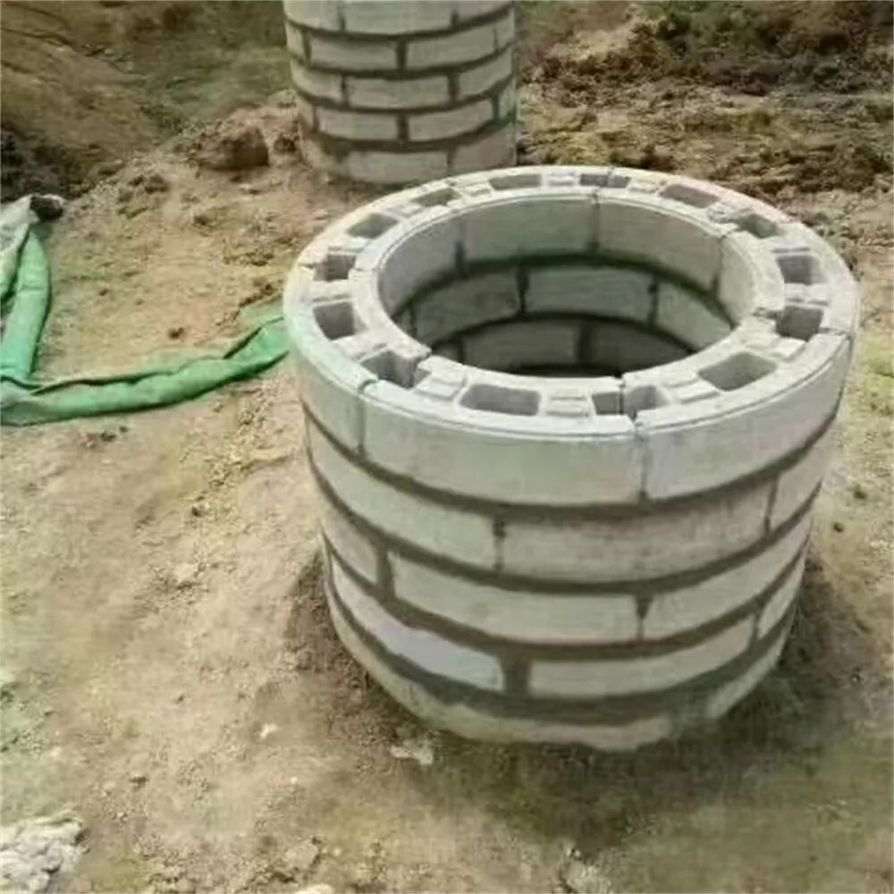 Round Concrete Block Brick Plastic Mold Set Ground Circle Module Mould 110 cm