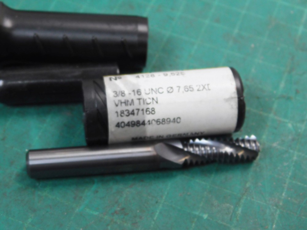 Guhring 3/8-16 Solid Carbide TiCN 3 Flute Thread Mill