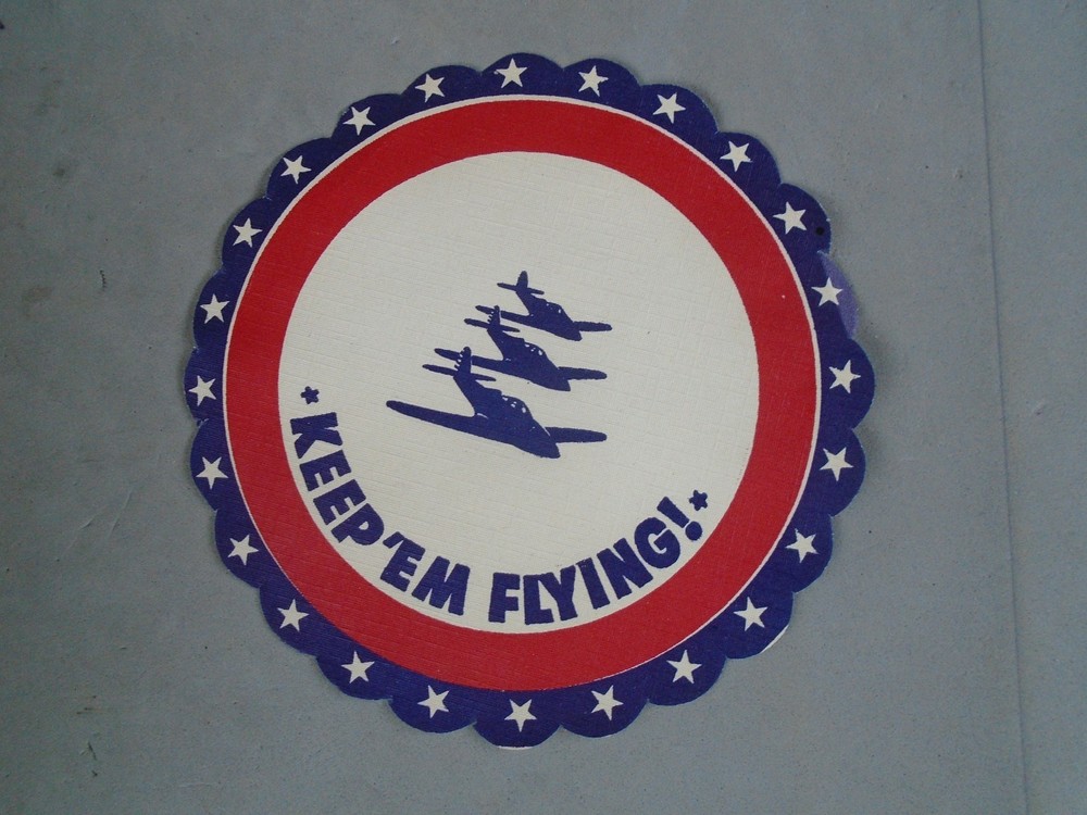 WWII Keep em Flying! coaster
