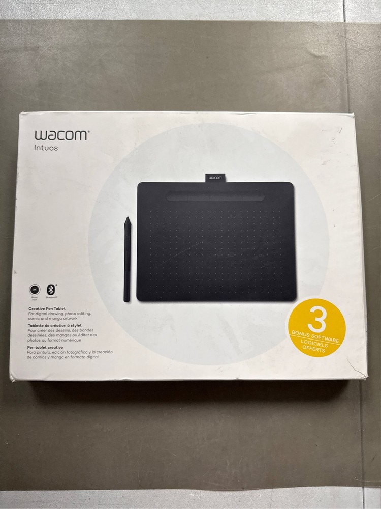Wacom Intuos Wireless Drawing Tablet, Black
