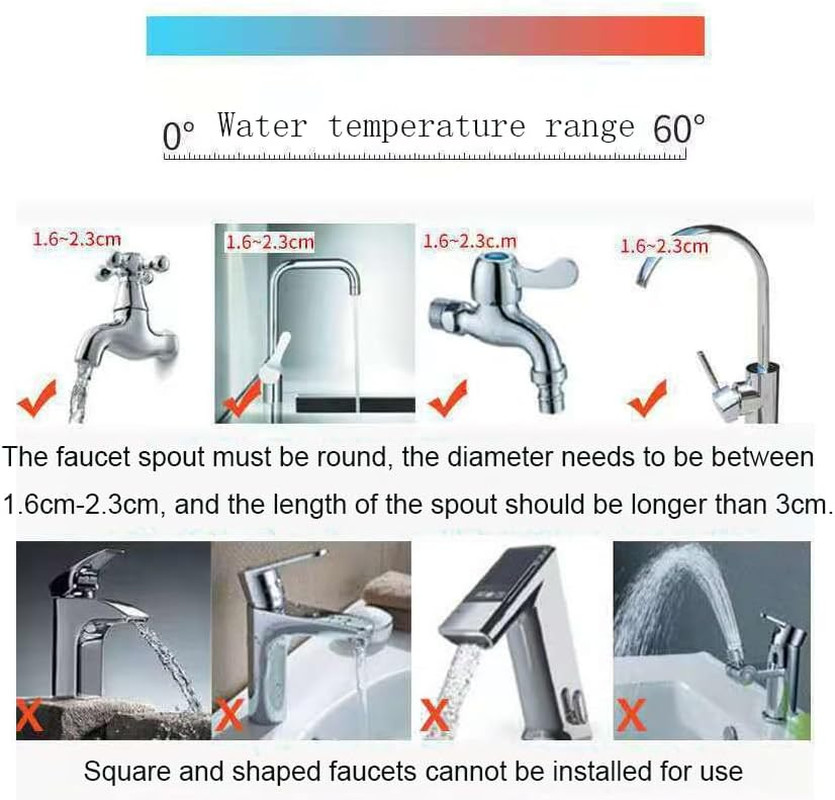 3pc Faucet Extender Filter 360° Rotating Pull Out Tap Purifier