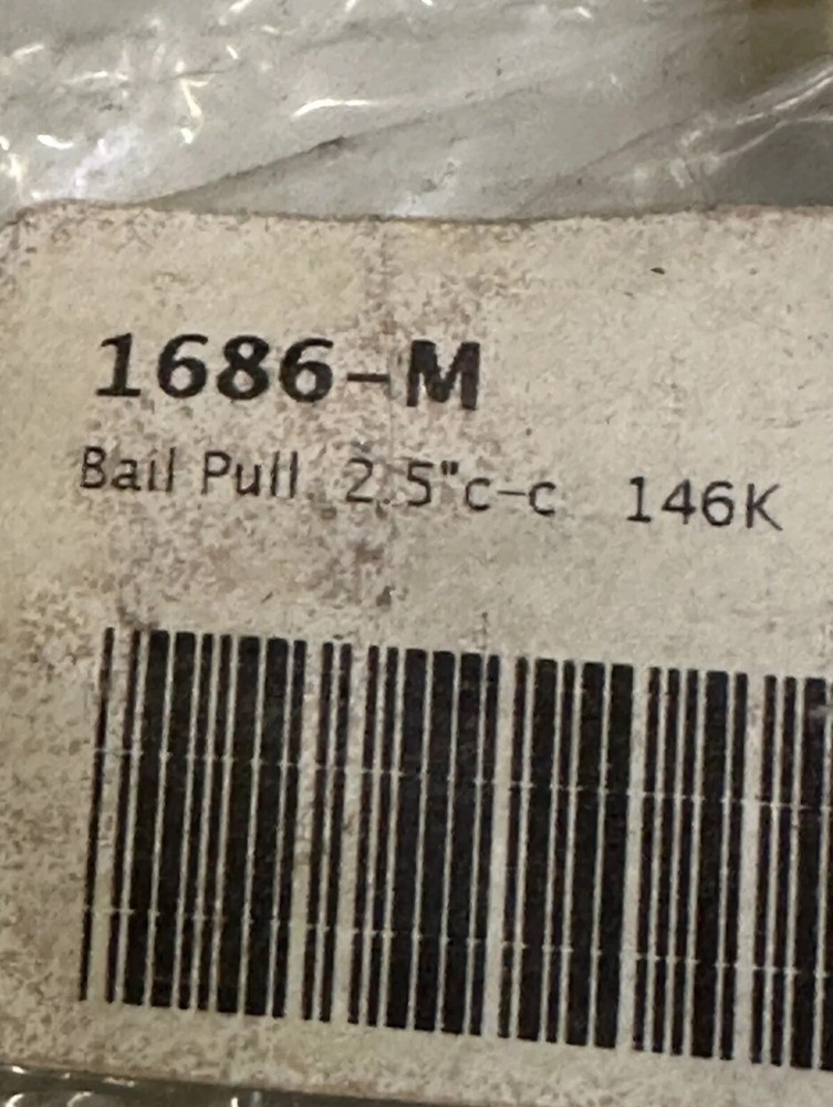 (2) Antique Solid Brass Drawer Bail Pulls Early American Style