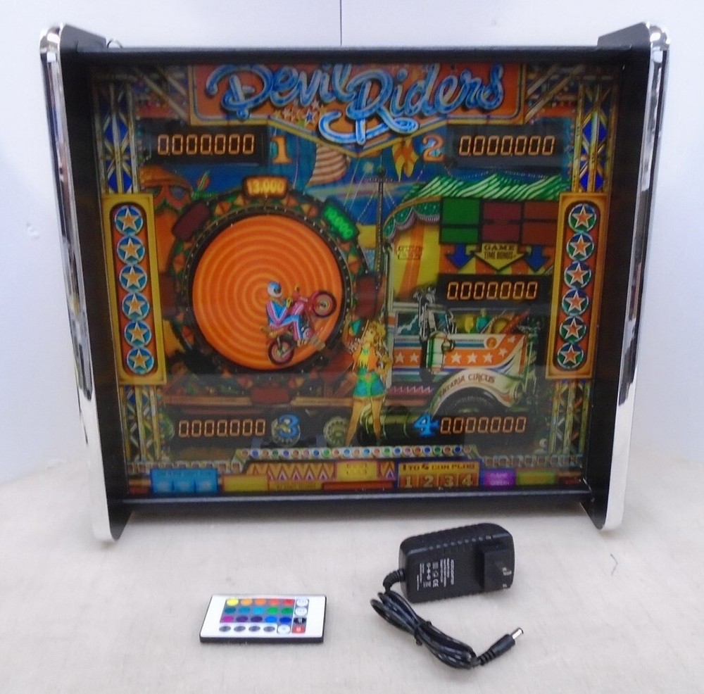Zaccaria Devil Riders Pinball Head LED Display light box