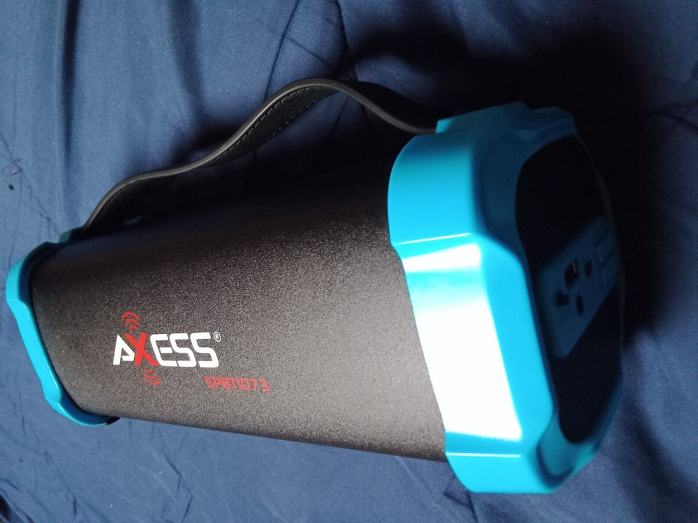AXESS PERSONAL BlUETOOTH MEDIA SPEAKER  RECHARGEABLE LITHIUM  BATTERY MICRO SD