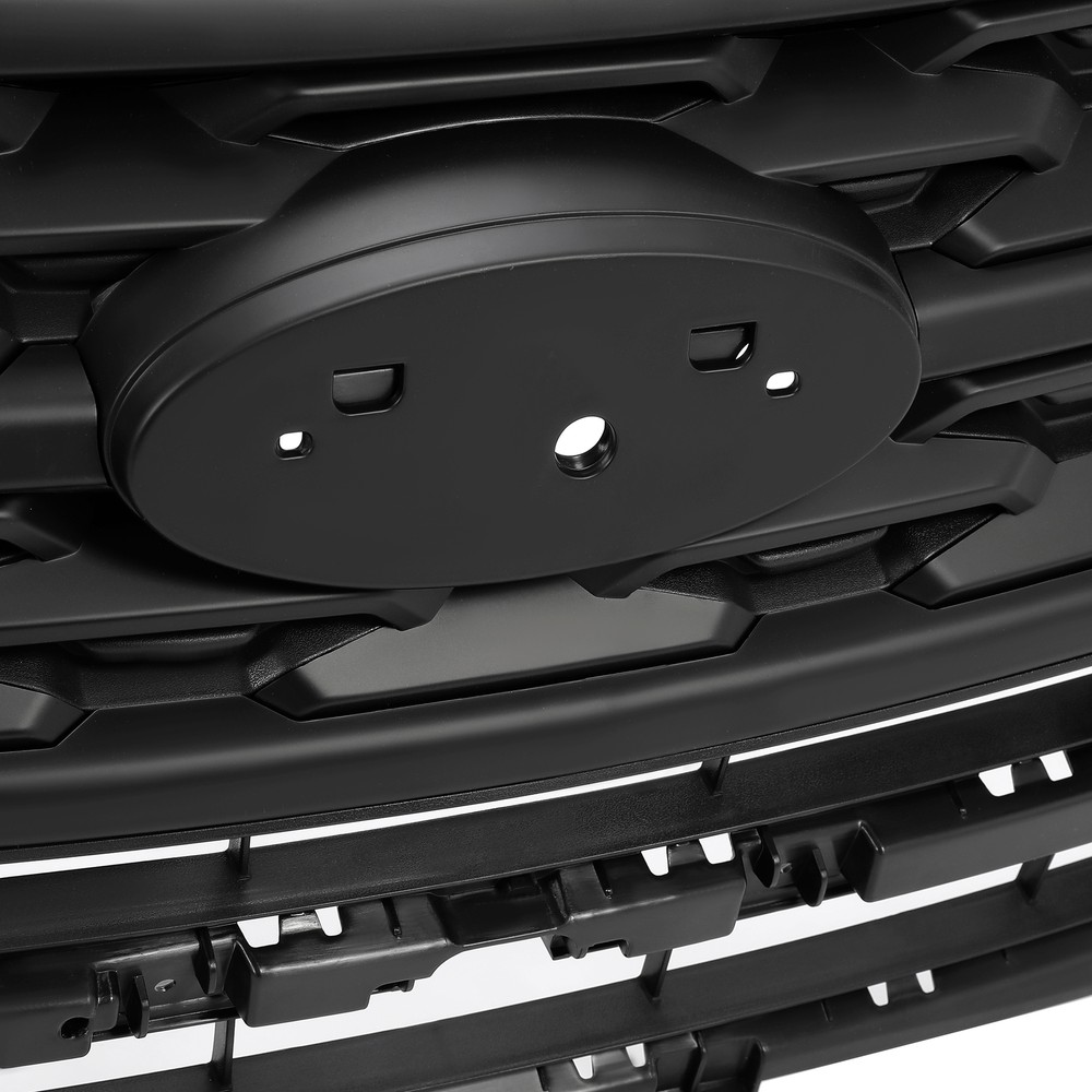 For Ford Explorer 2018-2019 Black Front Bumper Upper Grille Black ABS Painted