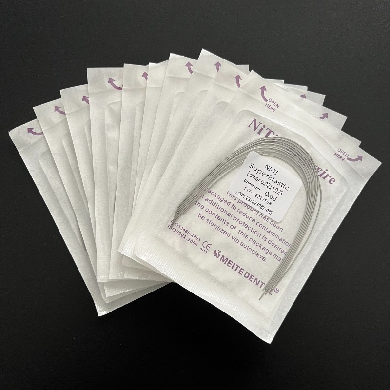 16 Size Dental Orthodontic Super Elastic NITI Arch Wires Rectangular Ovoid Form