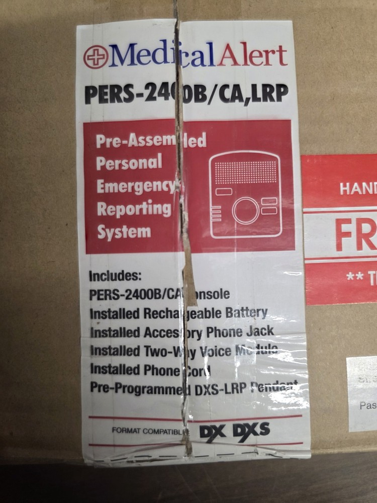 Medical Alert PERS-2400B Personal Emergency Reporting System Base & Transmitters