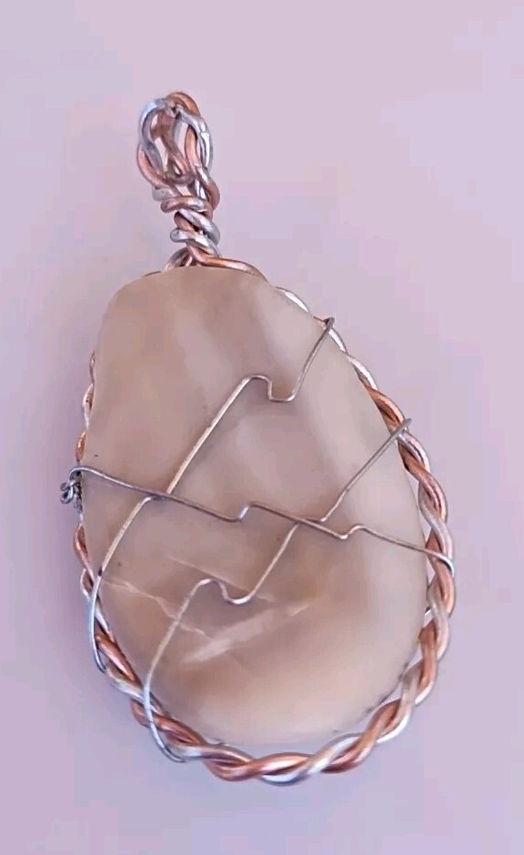 Wire Wrapped Shell Pendant