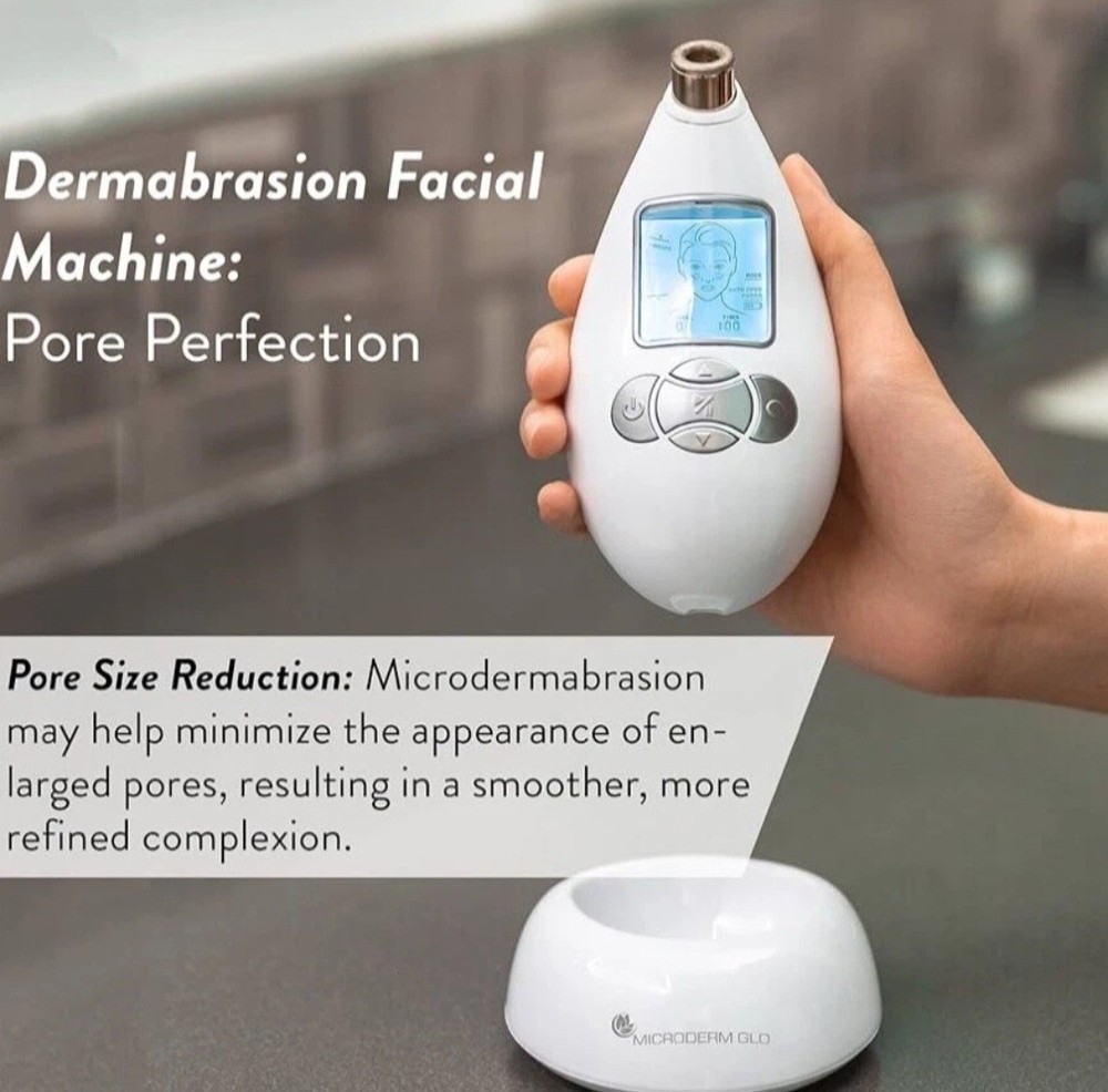 Microderm GLO Diamond Microdermabrasion Machine and Suction Tool