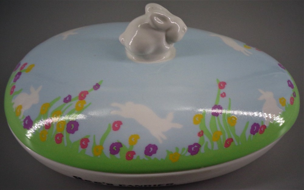 Easter Sees Candy Rabbit Egg Covered Dish