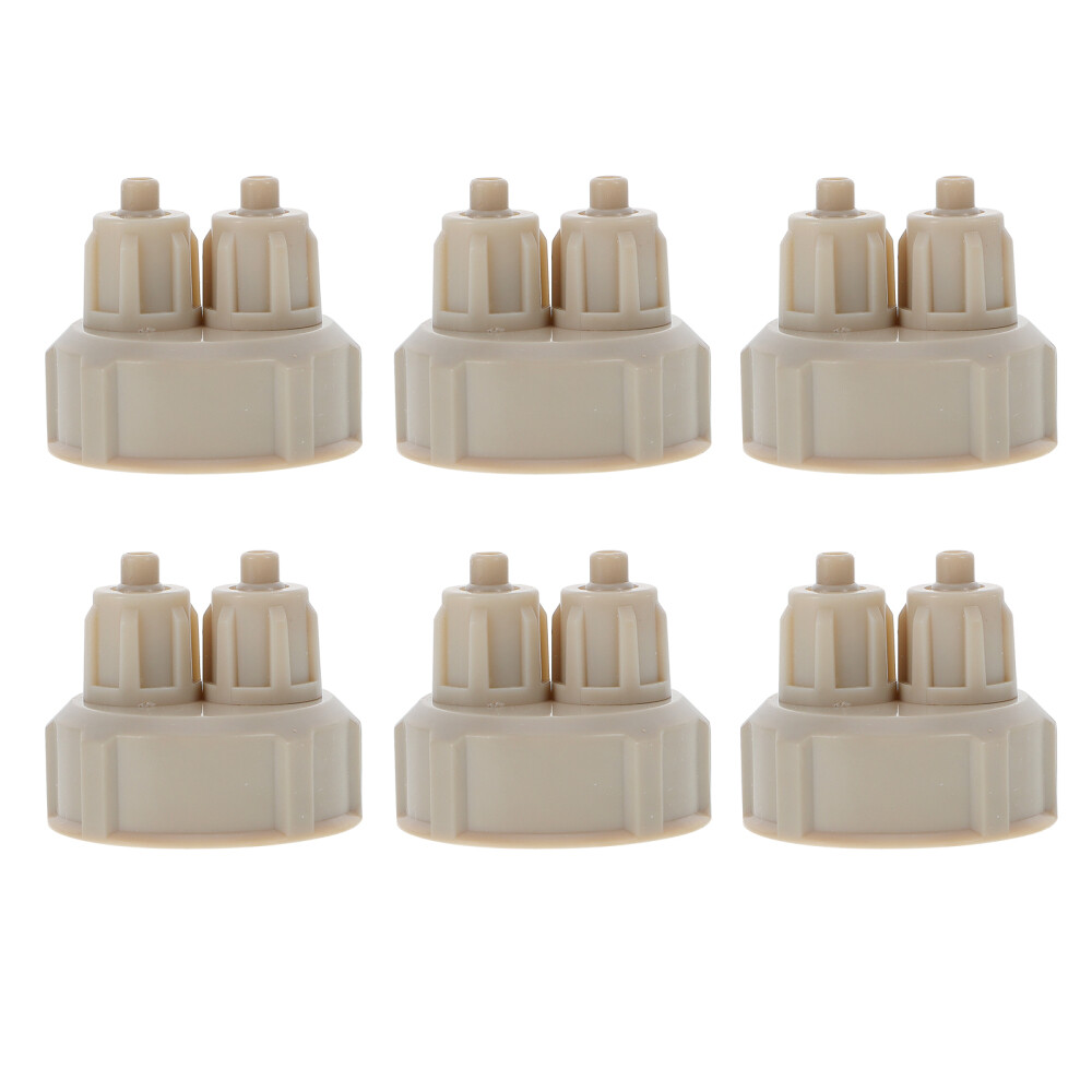 6Pcs Engineering Material DIY Reactor Bottle Caps CO2 Quick Screw Covers