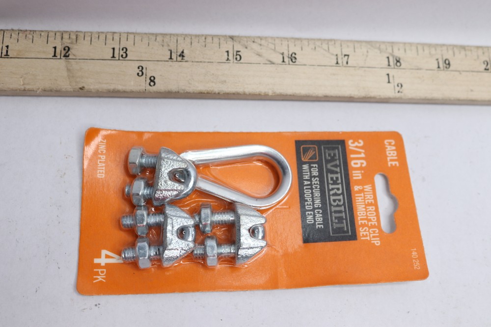 Everbilt Clamp Set Zinc-Plated 3/16" 140 252