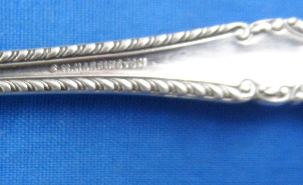 Antique Gorham Cambridge 1899 Sterling Silver Lettuce Serving Fork 9-3/8"