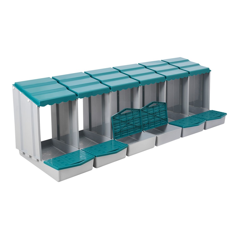 6 Hole Chicken Nesting Box Hen Laying Boxes Nesting Box for Laying Egg Green