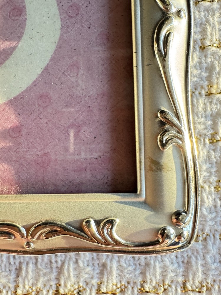 Miniature Photo Frames - 2 Silver Tone Picture Frames 4” X 3”