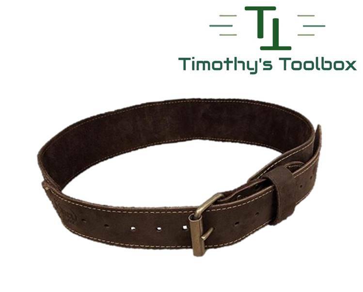 Ox Pro 3" Tool Belt Oil-Tanned Saddle Leather