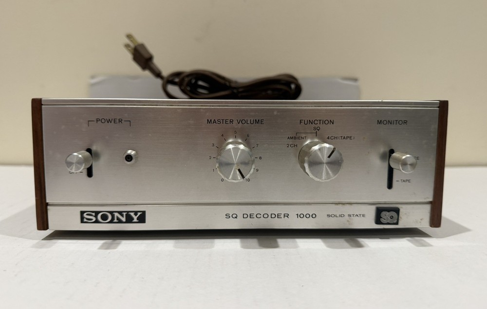 Vintage SONY SQ Quadrophonic DECODER Model SQD 1000