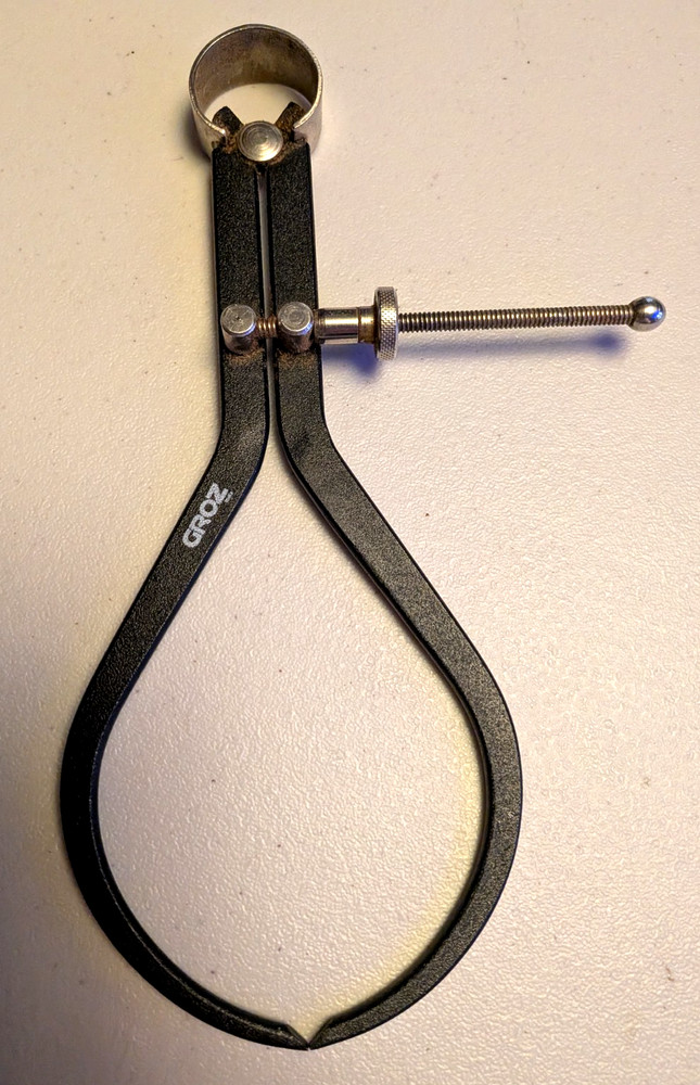 GROZ 8" Spring Type Outside Caliper, Heavy Duty