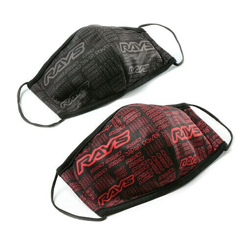 RAYS FACE MASK GRAY AND RED 100% polyester, lining 100% polyester mesh