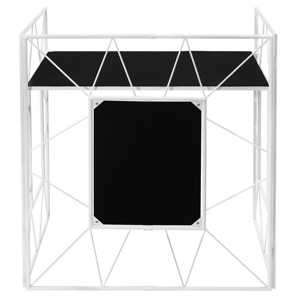 DJ Booth Portable DJ Facade Table Station Event Foldable Tabletop