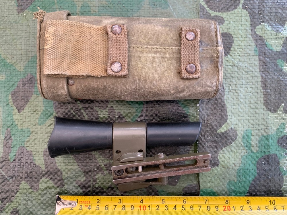 1960s German Optical Sight and Pouch, Optics